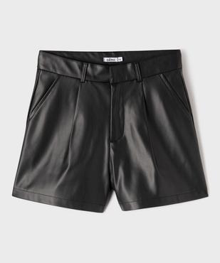 Short ample en cuir imitation fille vue1 - GEMO (JUNIOR) - GEMO