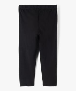 Legging uni longueur genoux en coton extensible fille vue3 - GEMO (JUNIOR) - GEMO