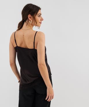 Caraco asymétrique en satin fluide femme  vue3 - GEMO(FEMME PAP) - GEMO