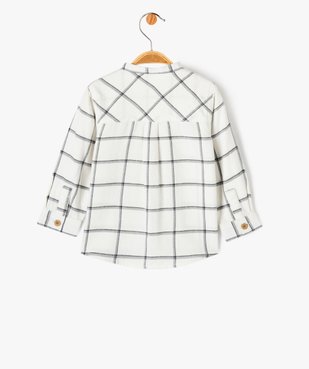 Chemise à carreaux à col rond bébé garçon - LuluCastagnette vue3 - LULUCASTAGNETTE - GEMO