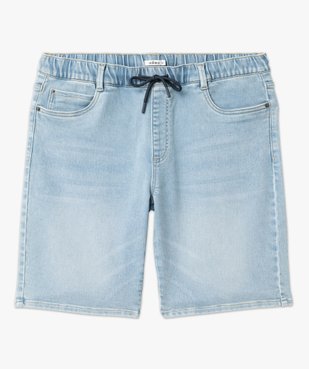 Bermuda en jean stretch ample à taille élastique homme vue4 - GEMO (HOMME) - GEMO
