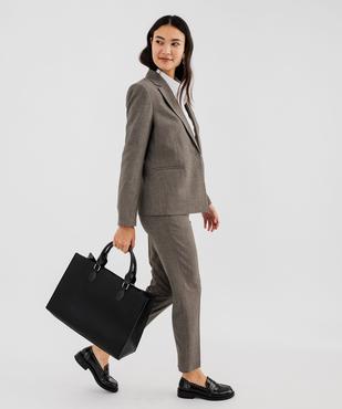 Pantalon de tailleur coupe fuselée femme vue4 - GEMO(FEMME PAP) - GEMO