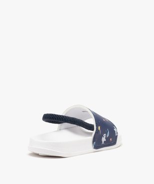 Mules de piscine garçon imprimées requins à bride élastique vue4 - GEMO (ENFANT) - GEMO