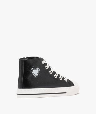 Baskets montantes vernies à lacets cœurs fille vue4 - LOVELY WINGS GEMO FOR GOOD - GEMO