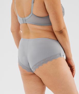 Shorty en microfibre et dentelle femme grande taille (lot de 2) vue6 - GEMO(HOMWR FEM) - GEMO