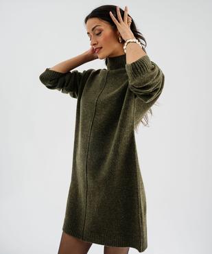 Robe pull à col montant femme vue1 - GEMO(FEMME PAP) - GEMO