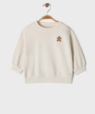 Sweat de Noël imprimé devant et dos bébé garçon vue1 - GEMO 4G BEBE - GEMO