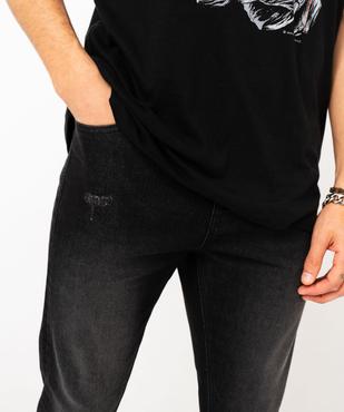Jean skinny en coton stretch délavé homme vue2 - GEMO 4G HOMME - GEMO