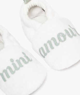 Chaussons de naissance en velours bébé vue6 - LITTLE LOVE GEMO FOR GOOD - GEMO