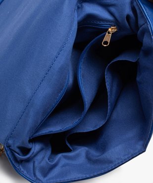 Sac besace à rabat matelassé et anse en chaîne femme vue3 - GEMO (ACCESS) - GEMO