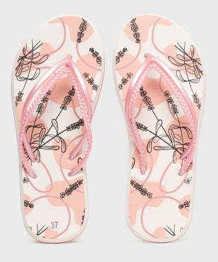 Tongs à double bride fantaisie et semelle imprimée femme vue1 - GEMO (PLAGE) - GEMO