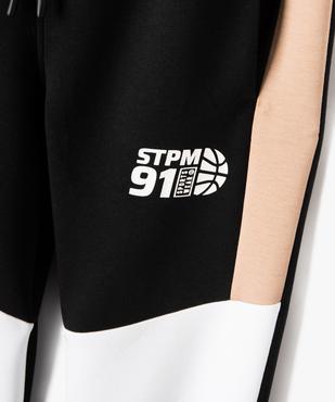 Pantalon de jogging tricolore garçon vue2 - GEMO (JUNIOR) - GEMO