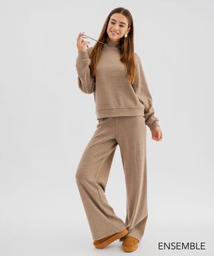 Ensemble pull et pantalon en maille pour femme - GEMO