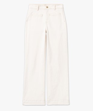 Jean large en coton stretch femme vue4 - GEMO(FEMME PAP) - GEMO
