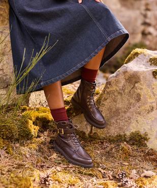 Boots lacets avec bride à boucle femme - LuluCastagnette vue7 - LULUCASTAGNETTE - GEMO