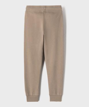Pantalon de jogging molletonné avec ceinture ajustable garçon vue3 - GEMO 4G GARCON - GEMO
