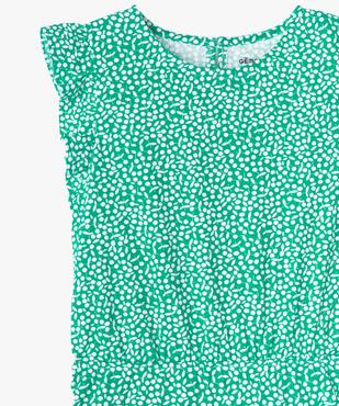 Combishort sans manches en coton imprimé fille vue2 - GEMO (ENFANT) - GEMO