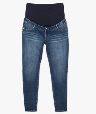 Jean de grossesse coupe slim avec bandeau taille haute - Maternité grande taille vue4 - GEMO (MATER) - GEMO