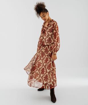 Jupe longue fluide femme vue4 - GEMO(FEMME PAP) - GEMO