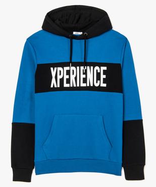 Sweat homme bicolore à capuche   vue4 - GEMO (HOMME) - GEMO
