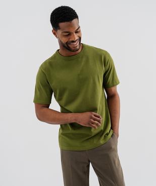 Tee-shirt manches courtes et col rond homme vue1 - GEMO (HOMME) - GEMO