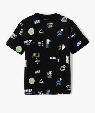 Tee-shirt garçon à manches courtes à motifs graphiques vue2 - GEMO (JUNIOR) - GEMO