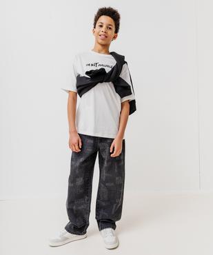 Tee-shirt manches courtes à message garçon vue6 - GEMO 4G GARCON - GEMO