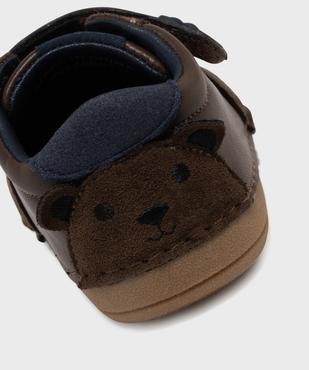 Chaussures de parc à motif ourson bébé garçon - Alma vue6 - ALMA - GEMO