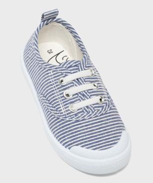 Tennis en toile à lacets élastiques garçon - 5 Miles vue5 - 5 MILES GEMO FOR GOOD - GEMO