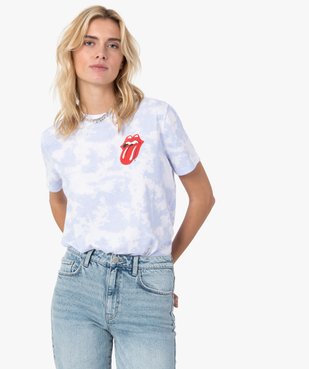 Tee-shirt femme imprimé à manches courtes– The Rolling Stones vue1 - ROLLING STONES - GEMO
