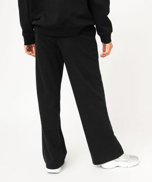 Pantalon de jogging coupe flare femme vue3 - GEMO(FEMME PAP) - GEMO