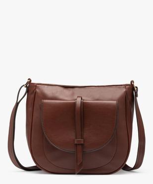 Sac femme forme arrondie avec rabat sur l’avant vue1 - GEMO (ACCESS) - GEMO