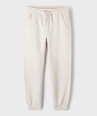 Pantalon de jogging avec taille ajustable fille vue1 - GEMO 4G FILLE - GEMO