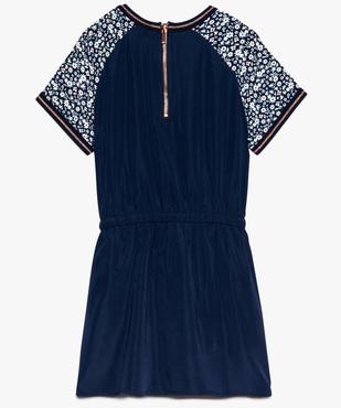 Robe fille à manches courtes et imprimé fleurs vue2 - GEMO (ENFANT) - GEMO