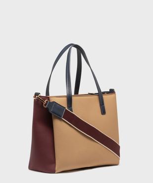 Sac tricolore à bandoulière amovible femme vue2 - GEMO (ACCESS) - GEMO