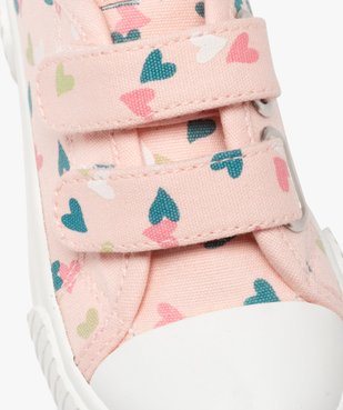 Baskets fille en toile à motifs coeur avec double scratch vue7 - LOVELY WINGS GEMO FOR GOOD - GEMO