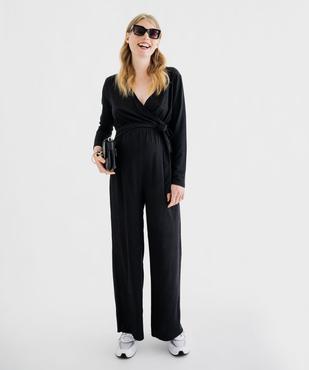 Combinaison pantalon spéciale grossesse avec haut cache-coeur vue5 - GEMO 4G MATERN - GEMO