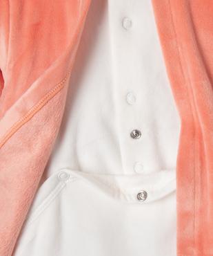 Pyjama en velours effet 2 en 1 avec motif hérisson bébé fille vue4 - GEMO(BB COUCHE) - GEMO
