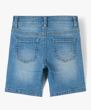 Bermuda en jean stretch coupe Regular garçon vue3 - GEMO (ENFANT) - GEMO