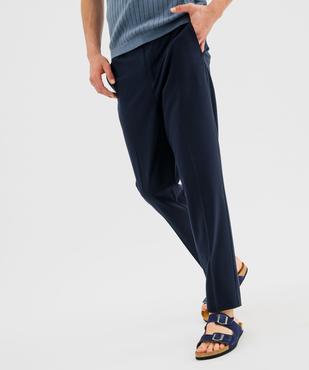 Pantalon en toile avec taille ajustable homme vue1 - GEMO 4G HOMME - GEMO