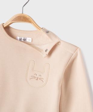 Ensemble 2 pièces bébé garçon : sweat et pantalon vue2 - GEMO 4G BEBE - GEMO