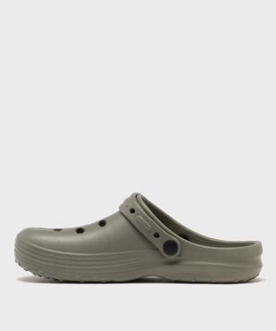 Sabots souples unis et perforés homme vue3 - GEMO (PLAGE) - GEMO