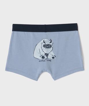Boxers en coton stretch imprimés garçon (lot de 2) vue2 - GEMO 4G GARCON - GEMO