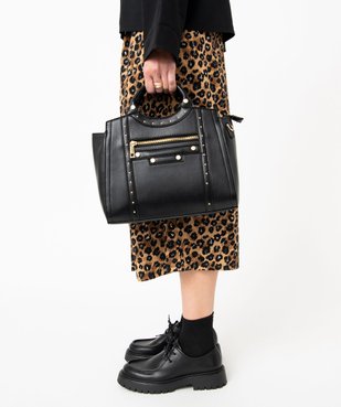 Sac à main avec clous et bandoulière amovible femme vue5 - GEMO (ACCESS) - GEMO