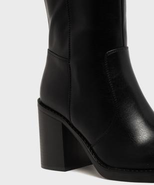 Bottes à talon avec bout rond femme - Follow Me vue6 - FOLLOW ME - GEMO