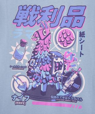 Tee-shirt manches courtes avec motif coloré garçon - Fortnite vue3 - FORTNITE - GEMO