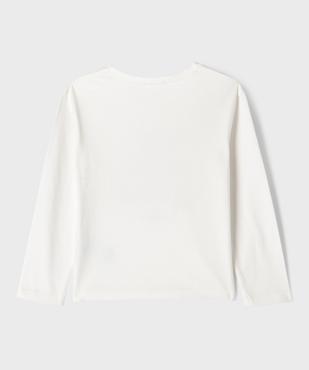Tee-shirt manches longues en coton imprimé fille - LuluCastagnette vue3 - LULU CASTAGNETTE GEMO FOR GOOD - GEMO