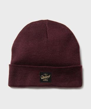 Bonnet en maille avec large revers homme vue1 - GEMO 4G HOMME - GEMO