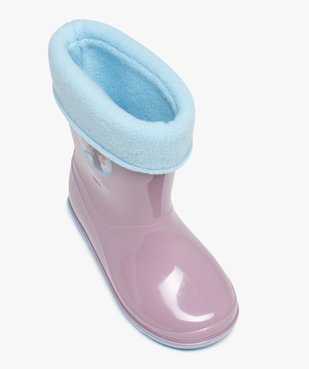 Bottes de pluie fille doublure chaude – Reine des Neiges vue5 - REINE DES NEIGE - GEMO