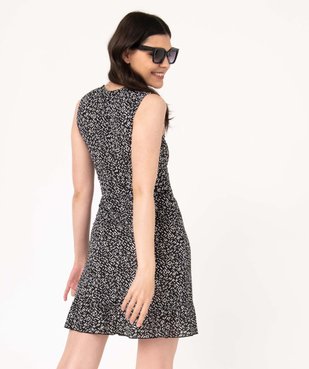 Robe sans manches en maille imprimée femme vue3 - GEMO(FEMME PAP) - GEMO